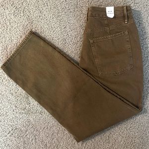 Good American Bronze Straight Leg Jean